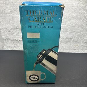 Thermal Carafe With Filter System Vintage